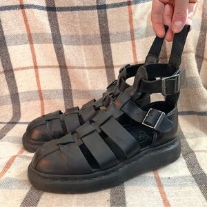 Dr. Martens Geraldo Brando leather gladiator sandals